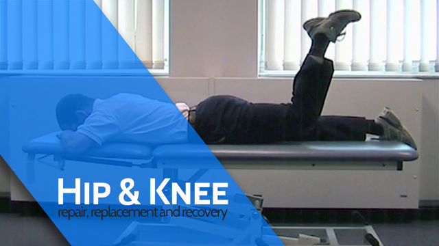 Prone Lying Hip Extension with Knee Flexion